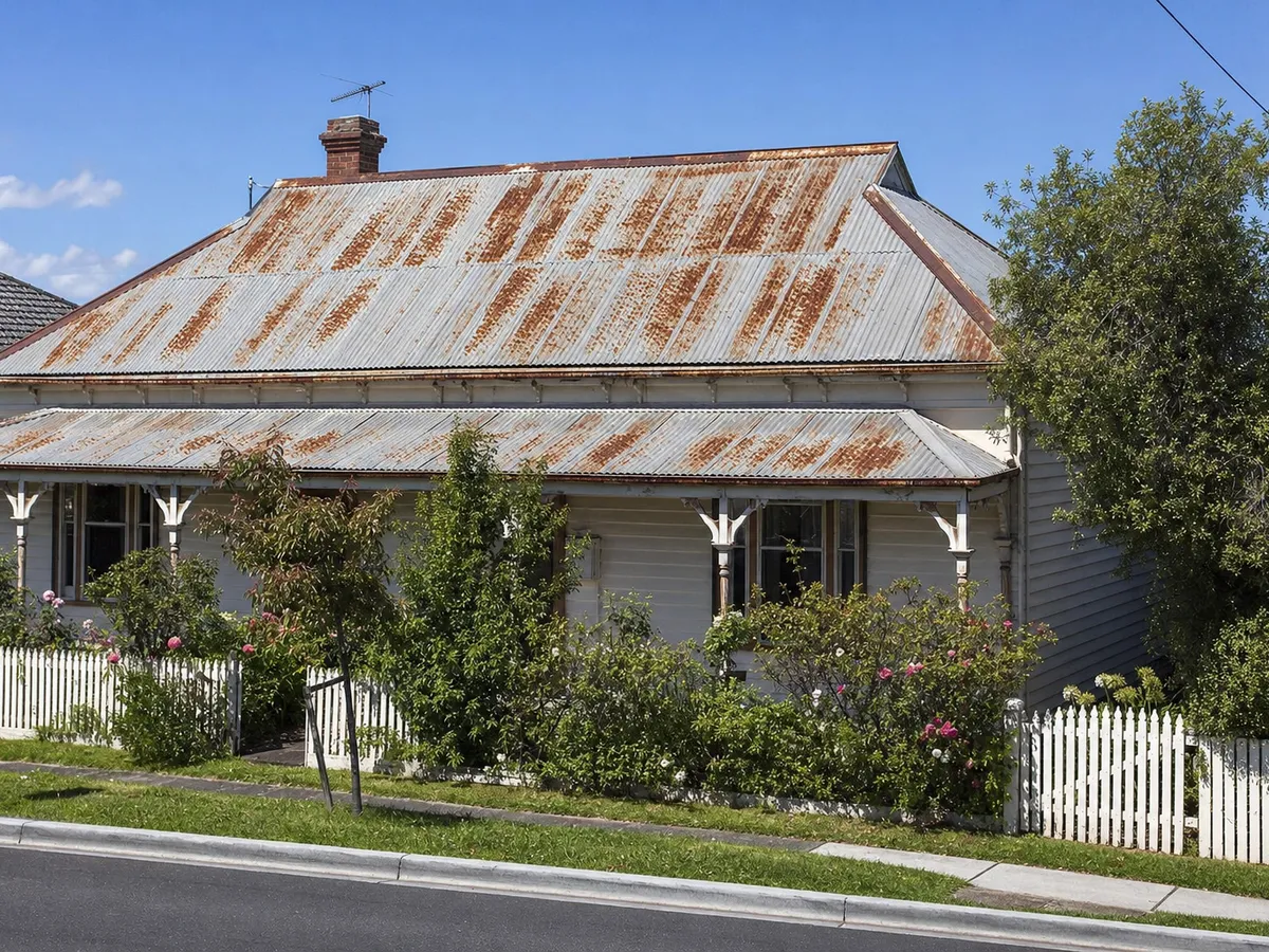 Metal Roof Rust Restoration in Northern Suburbs — before
